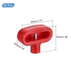 50pcs Pegboard U-hook Stop Locks  Plastic Peg Display Hook Locks  Red