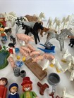 Playmobil Farm Figures Lot   Animals Pigs Piglets Horses Oxen Cat Dog Elephant