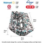 2-in-1 Shopping Cart Cover For Baby     High Chair Cover  Grocery Cart Cover  M   