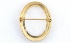 25x18 25mm X 18mm Prong Cabochon Cab Gem Goldplated Pin Brooch Mounting Cf26