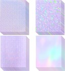36 Sheets Holographic Sticker Paper  Transparent Holographic Vinyl Laminate F   