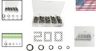 200pcs Stainless Steel Fishing Lures Split Rings 5 Size For Fish Snap Connector