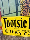 Vintage Tootsie Rolls Embossed Tin Sign Candy General Store Chocolate Kitchen