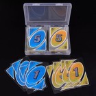 Uno Card Game H2o Splash Waterproof Clear Pvc No 1 Family Fun Playing Card Game