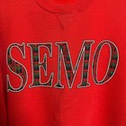 Vintage Russell Athletic Semo University Sweatshirt Red Plaid Made In The Usa Xl