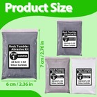 Rock Tumbler Grit And Polish Refill Kit 9 Oz 4-step Coarse To Fine