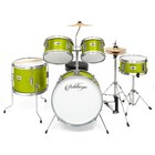 5-piece Junior Drum Set With Brass Cymbals - Starter Kit