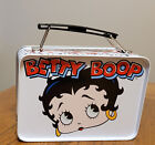 Betty Boop Tin Lunch Box - New - Black Lid  White Body