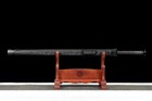 43   Black Dragon Chinese Sword Straight Double Edge Han Dynasty Jian 1095 Steel
