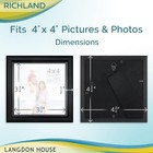 4x4 Black Picture Frame - Distinguished Edging For Classic Style - Richland Coll