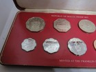 1977 Republic Of Malta Decimal Proof Coin Set By The Franklin Mint