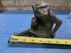 Antique Vintage Maitland Smith Bronze Brass Monkey Sculpture 5  H     6 3 4  L