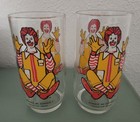 Set Of 2 Vintage 1977 Mcdonald   s Ronald Mcdonald Collector Series Drinking Glass