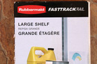Rubbermaid Fasttrack Garage 31 5 In  W X 9 5 In  D Large Metal Shelf 1938438 New