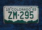 1963 Mineral County Colorado License Plate