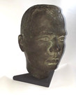 Antique Heavy Bronze Bust Man Head Handsome Sculpture Statue Decor Art