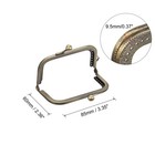 Metal Purse Frames  3 3  6pcs Kiss Lock Clasp Frame For Coin Bags Diy  Bronze