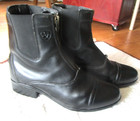 Womens Ariat Black Zip Size 9b Paddock English Riding Boots Style 10012741