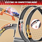 Slot Car Race Track Set 29ft 1 64 Scale 4 Cars Dual Track Led Overpass