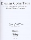 Disney Animation Art Book Dreams Come True Signed By Author Lella Smith  2009