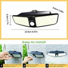 Solar Flood Light Motion Sensor Security Spot Wall Street Yard Outdoor Led Lamp