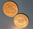 25c Ramey Air Force Military Coin Token Puerto Rico Ficha A Vale Almud Comercio