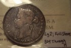 Canada Victoria 1872h Obv 2  Bar Through H Silver 25 Cents - Iccs Vg-8  xke 393 