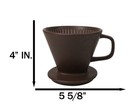 Matte Brown Porcelain Artisan Coffee Maker Pour Over Dripper Filter Cup Part