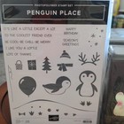 Stampin  Up Penguin Place Photopolymer Stamp Set With Penguin Builder Punch New 