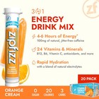 Zipfizz Orange Cream Energy Drink Powder Pack Of 20 Sugar Free Hydration Sticks