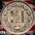 1865 3 Cent Nickel Piece A9637