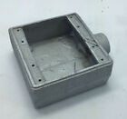 Crouse-hinds Fs22 3 4  Two Gang Cast Iron Condulet Outlet Box New Old Stock 