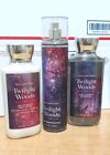 Twilight Woods Bath   Body Works Body Lotion fragrance Mist Spray shower Gel Set