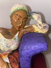 The Journal By Artist Lashun Beal  African American Figurine 2001 Ceramic 9    X 7