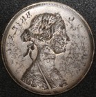 Queen Victoria Brockage Sim  To New Brunswick Cent   United Kingdom Halfpenny