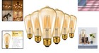 Warm White Dimmable Vintage Edison Bulbs St21 - 8w 60w Equivalent  6-pack