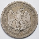 1875-s Silver Twenty Cent Piece Coin 20c - Fine  f 