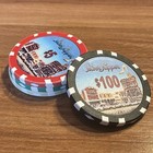 Vintage Silver Slipper Casino Chips