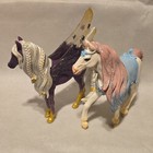 Schleich Bayala Winged Horse Figures Lot Of 2 - Unicorn   Pegasus