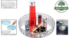 Mirrored Crystal Vanity Tray 10 Inch Jewelry Makeup Organizer Silver