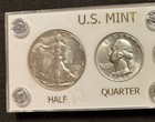 1942 Us 5 Coin Silver Mint Year Set Gem Coins White Holder Display Box