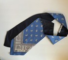 Christian Dior Vintage Tie Scarf Ascot Silk Made In Italy Rare New Old Stock