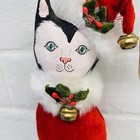 Gladys Boalt Style Christmas Cat Artist Cloth Ornament