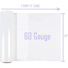 Stretch Wrap 18   x1500   60 Gauge Clear Plastic Shrink Film Made In Usa  1 Roll