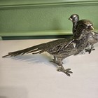 Vintags Italy Brass Pheasant Bird Figurines Male female Pair  11 5  Long