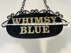 Vintage Wrought Iron  Advertising Hanging Sign Store Window Display 2 Sided 