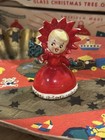 Vintage Rare Holt Howard Poinsettia Girl Christmas Bell Ornament