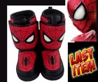 Marvel Boys Toddler 8 Spiderman Light-up Insulated Mid-calf Winter Boots New