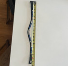 Kavalkade Curved Crystal Browband  Black  Full  17 5   Button Attachment 1 25 