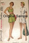 Simplicity 3150 Vintage Retro 1940s Bra Jacket Shorts Sewin Pattern Reissue 2825